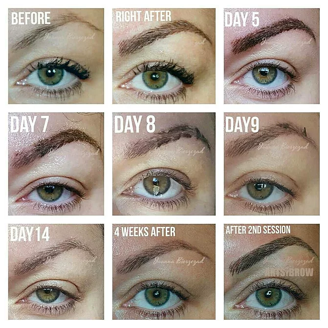 Microblading Healing Process Pictures